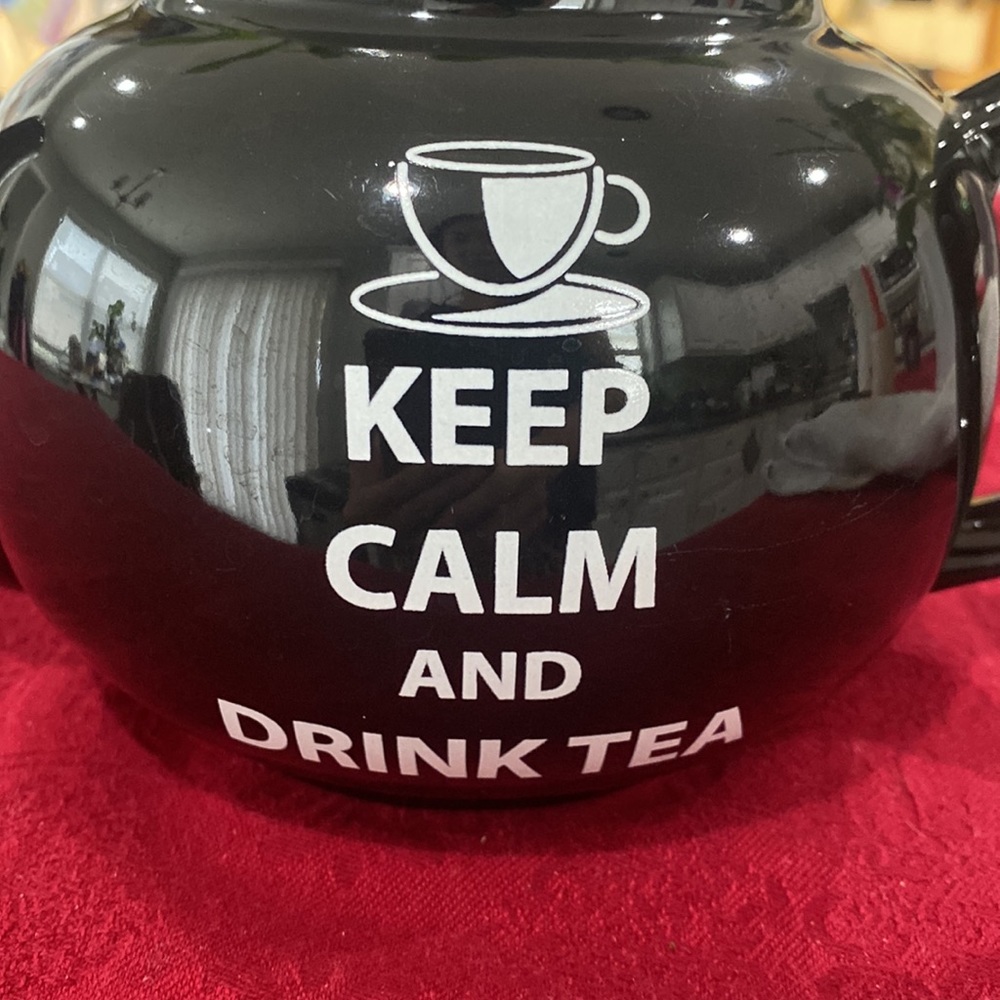 Keep Calm and Drink Tea The Old Pottery Company Tea Pot